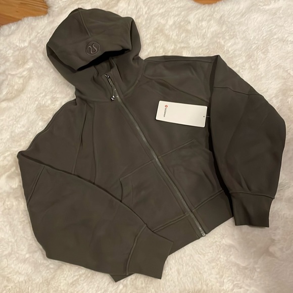 NWT Lululemon Scuba Oversized Full Zip Hoodie XS/S Carob Brown COBN - Picture 4 of 15